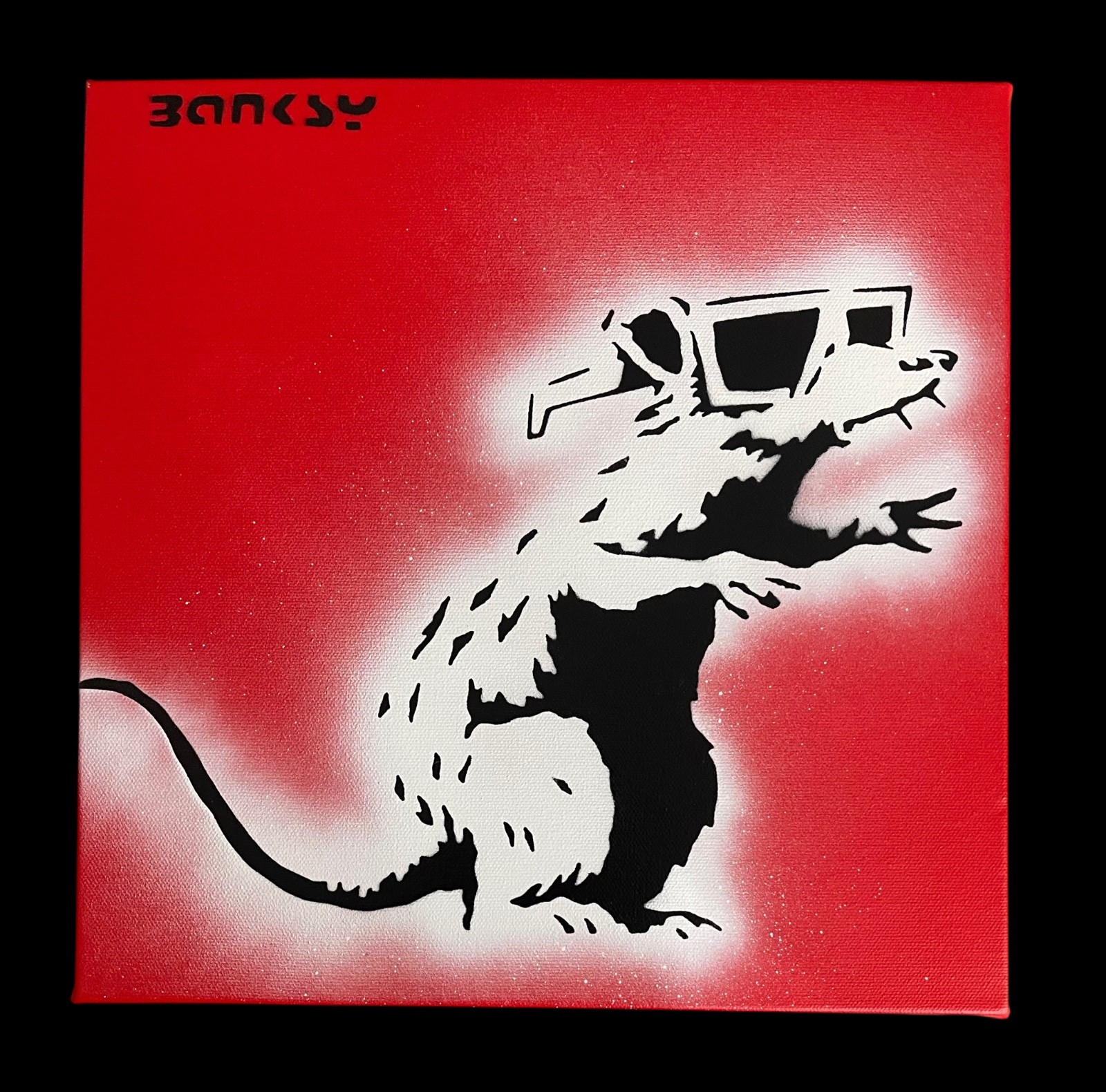 Banksy 2015 Rare stencil Paintings Dismaland set of 2