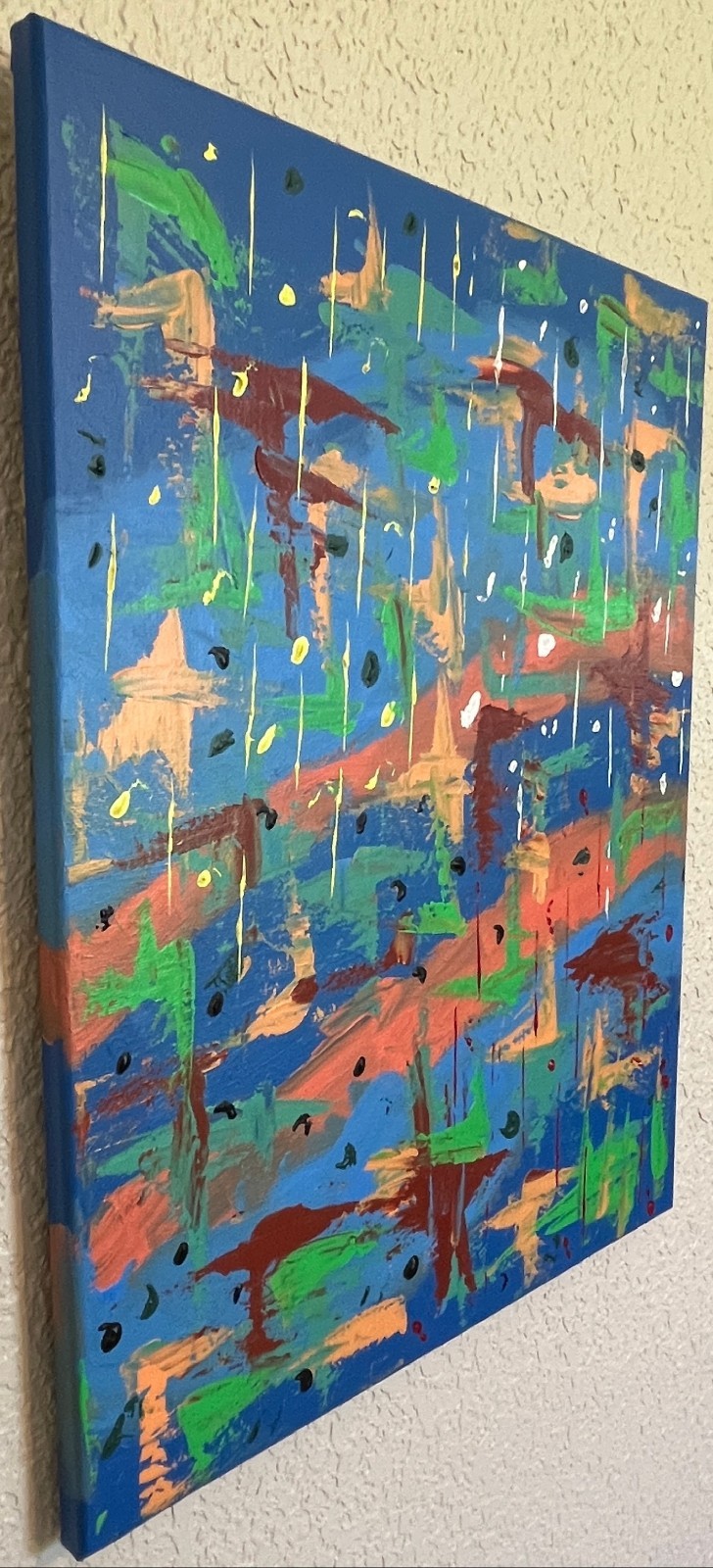 Original Abstract Acrylic Art Painting titled F0528
