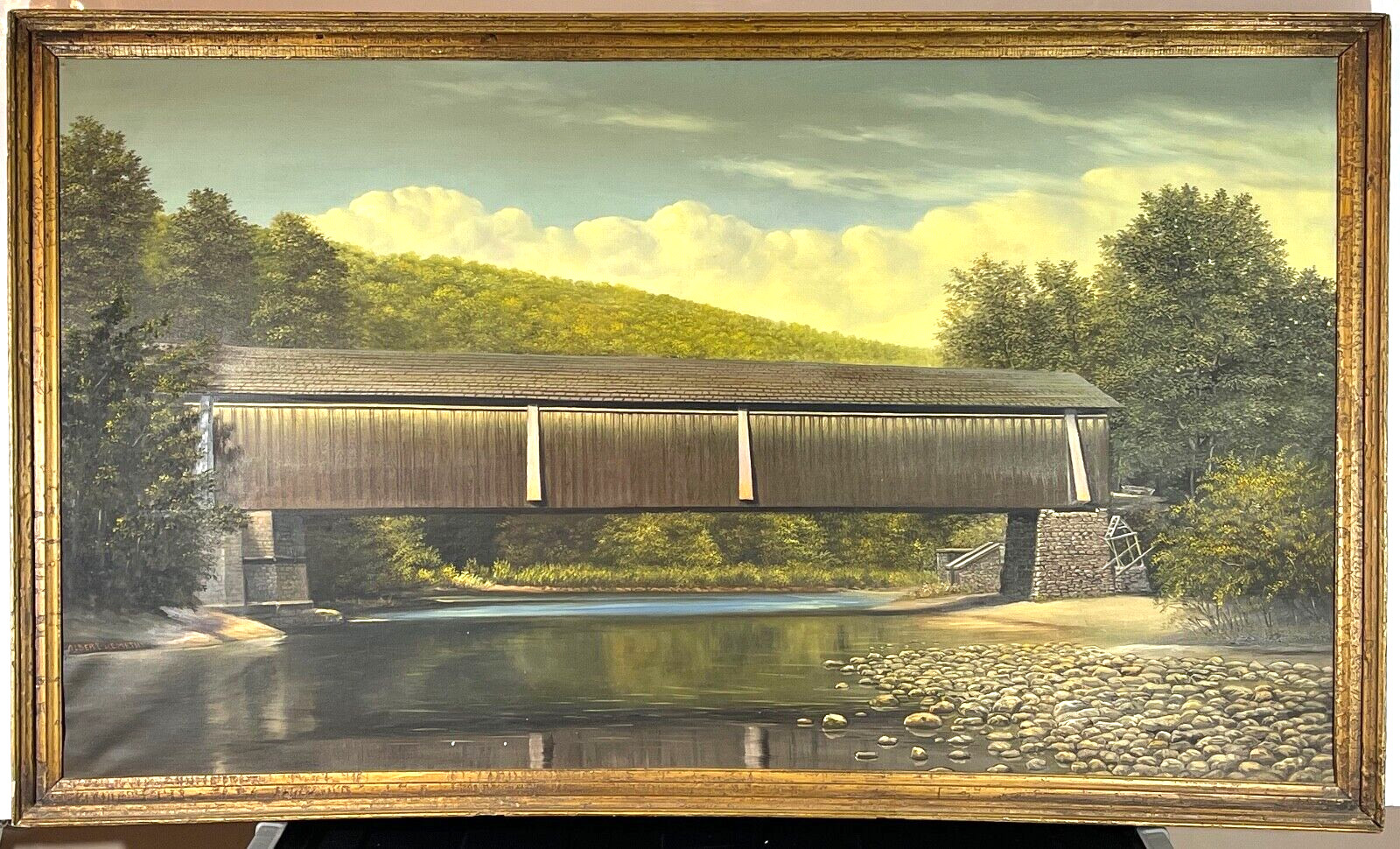 Listed Artist Albert Sz. Nemethy Sr. (1920-1998) Monumental Signed Oil Painting