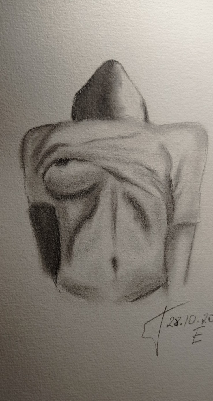 Original Drawing Erotic Female Body Graphics Art Sketch Pencil Illustration 8х6″