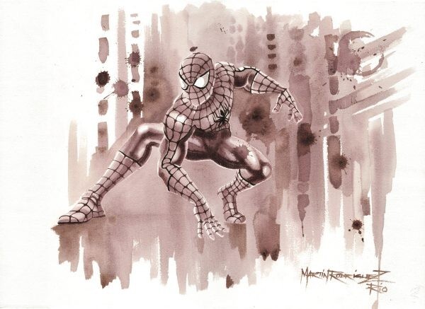 Martin R.R. – Spider-Man II – Original Painting – Wine Art