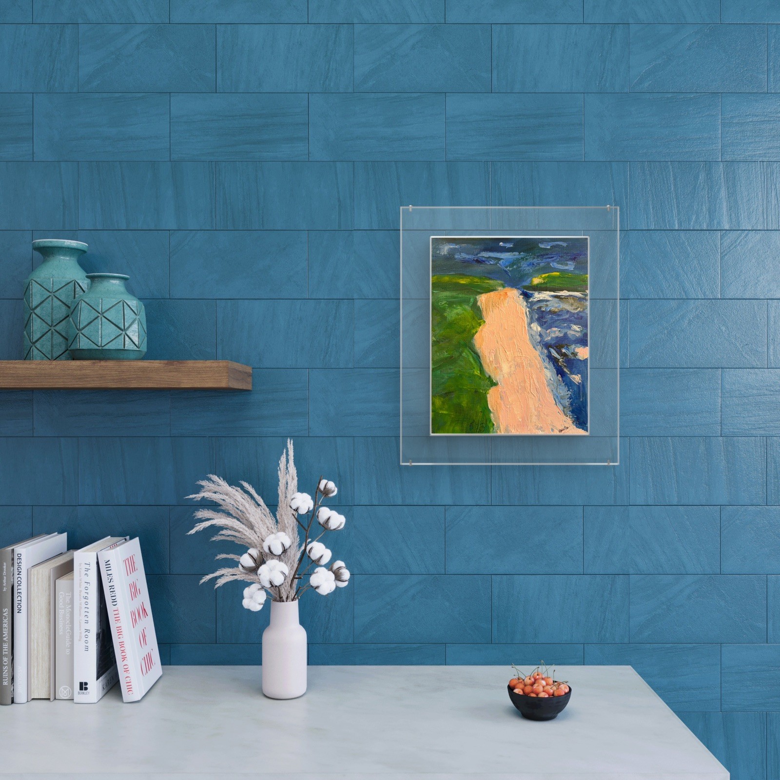 IMPRESSIONISM Seaside LANDSCAPE ORIGINAL ART CANVAS UNIQUE SEASONAL