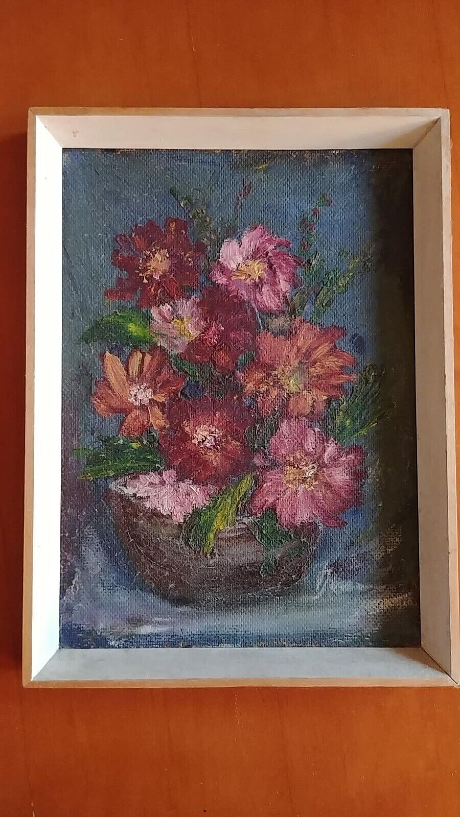 Still Life Flowers Oil Painting Veronika Juodagalvyte Lithuania Folk Artist