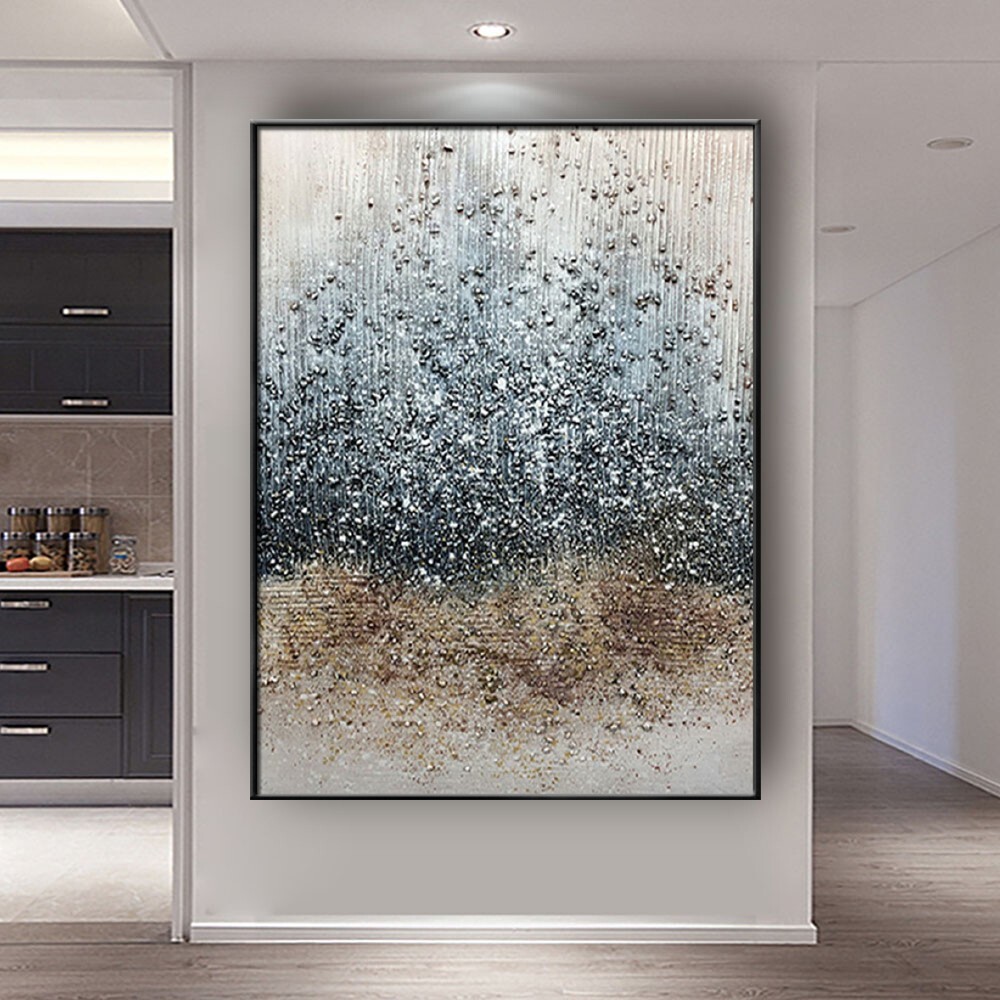 Abstract Starry Sky Earth Mural Hand Painted Oil Painting By Famous Artist