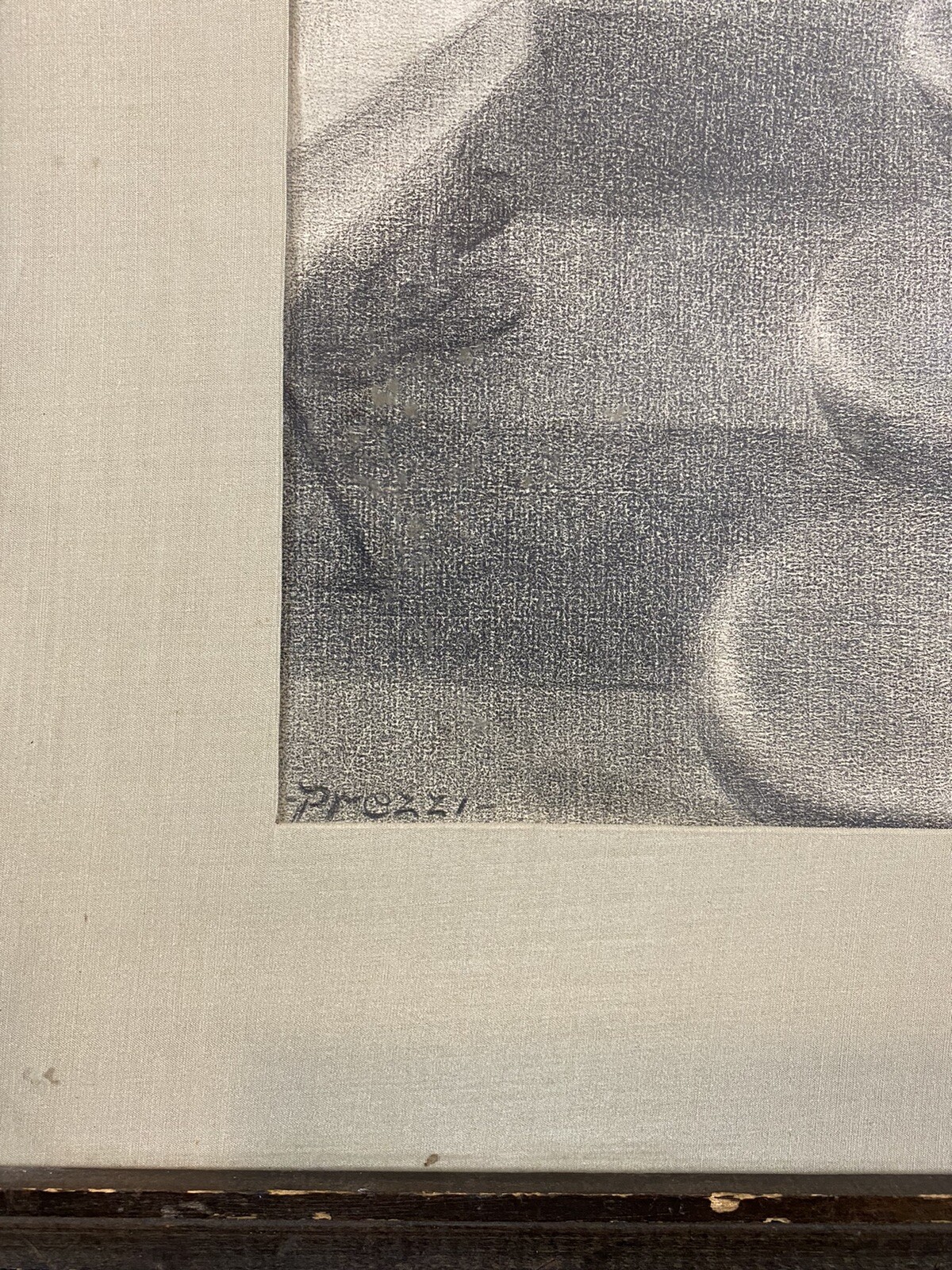 c. 1940 Wilma Prezzi Female WPA Regionalist Drawing City Diner Nighthawks Hopper