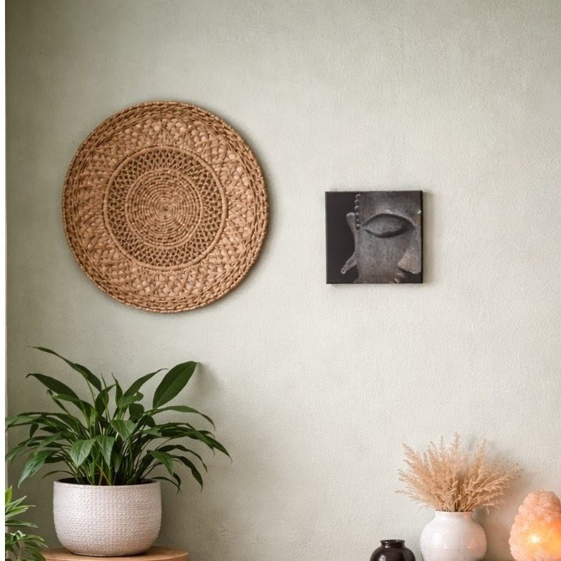 Zen Buddha Spiritual Meditation Decor Acrylic Canvas Painting 12×12 Wall Art