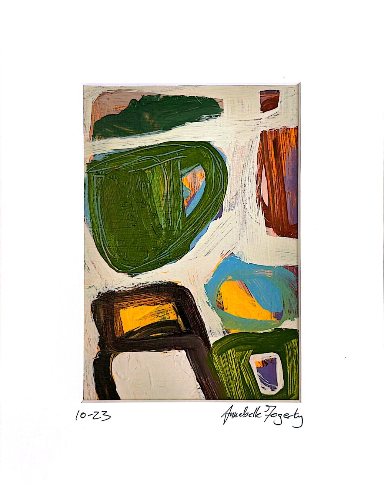 Set Of 4 Original Still Life Collage 8×10 Matted Contemporary Kitchen Wall Art