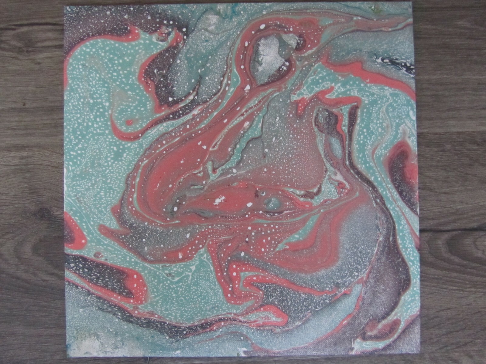 GIFT FOR Origninal abstract artwork Acrylic on canvas painting 12 x 12″ 1 PIECE