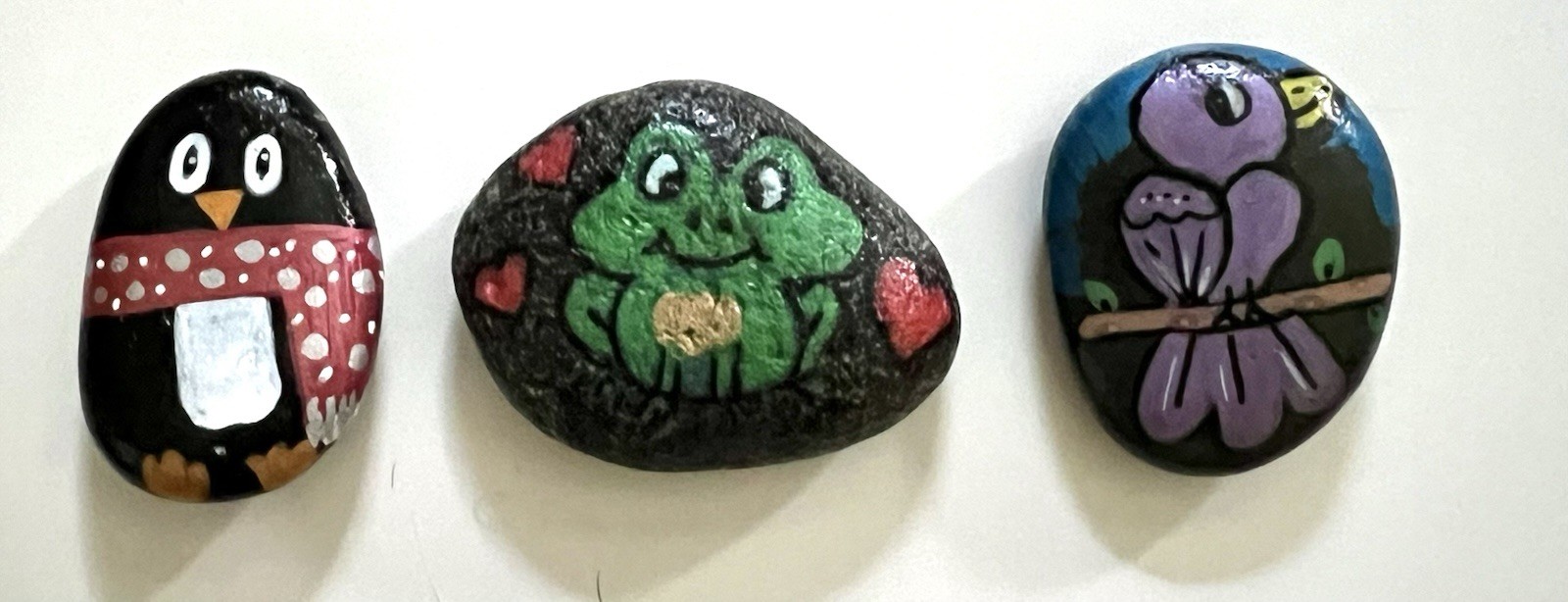 Set Of 3 Small Hand Painted Animals