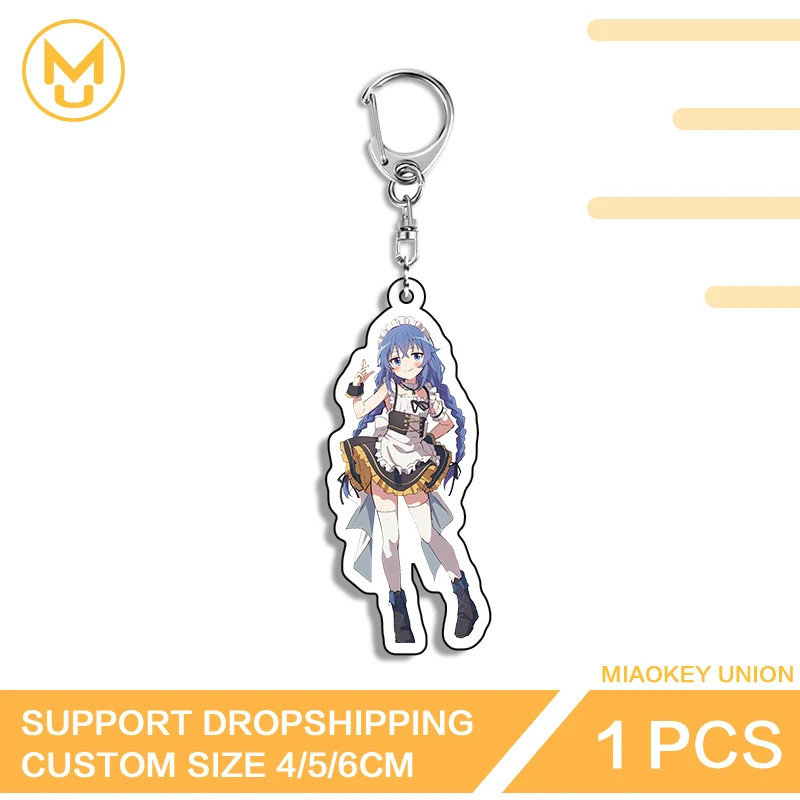 Roxy Kawaii Maid Uniform Anime Figure Gift Creative Key Chain Versatile Decor