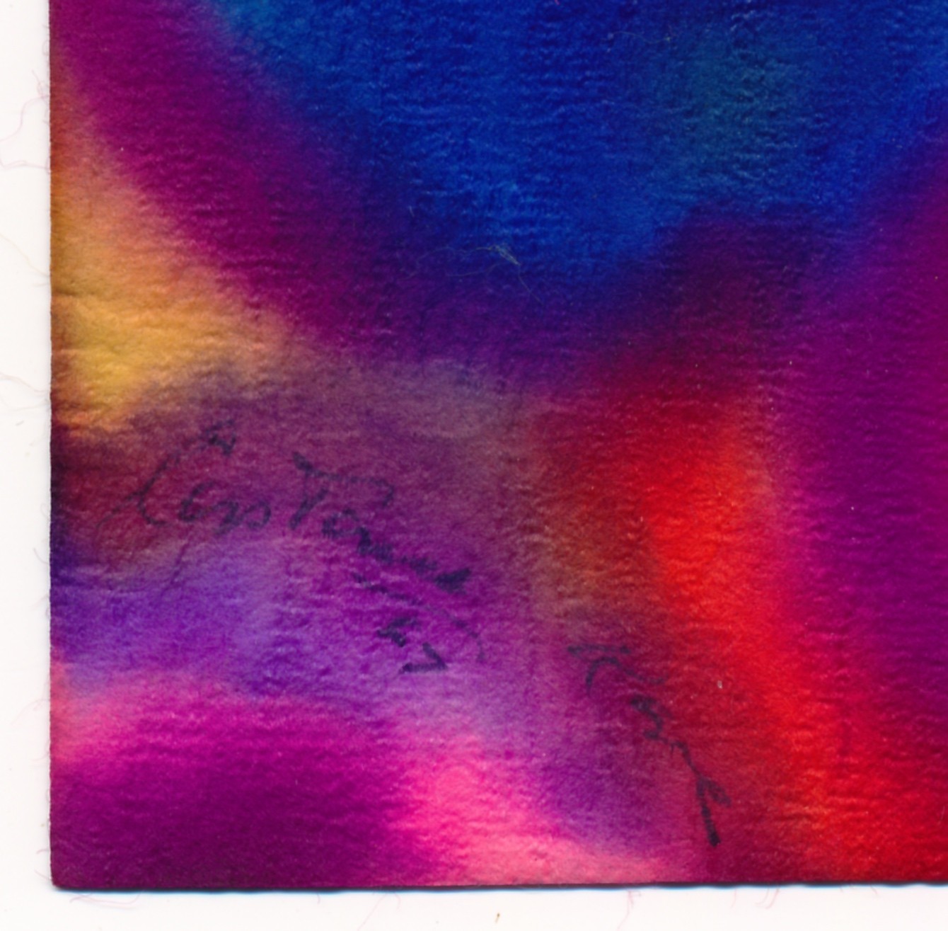 CONSTANCE KANE UNIQUE ABSTRACT SIGNED DATED 1967 WATERCOLOR