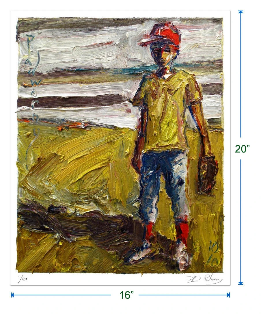 LIMITED EDITION SIGNED PRINT OF OIL PAINTING 16 by 20 inches Baseball Boy