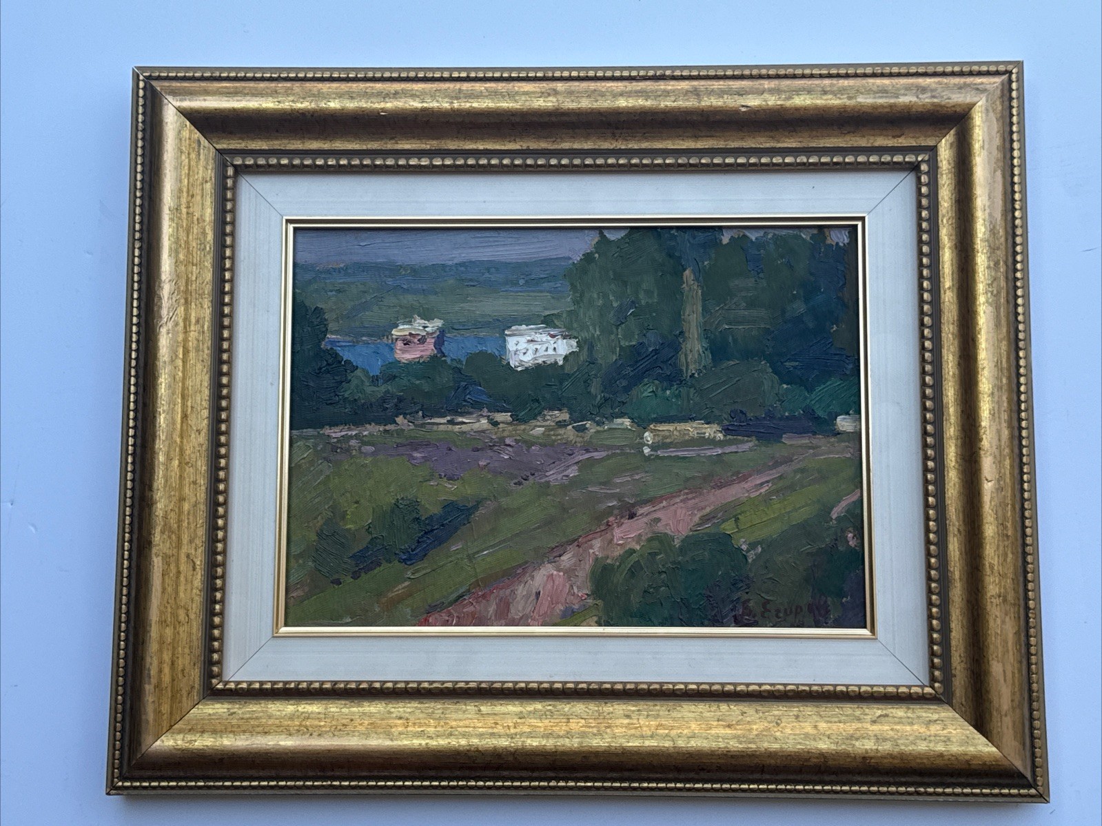 BORIS EGOROV PAINTING LISTED UKRAINE UKRAINIAN IMPRESSIONIST LANDSCAPE FAMOUS