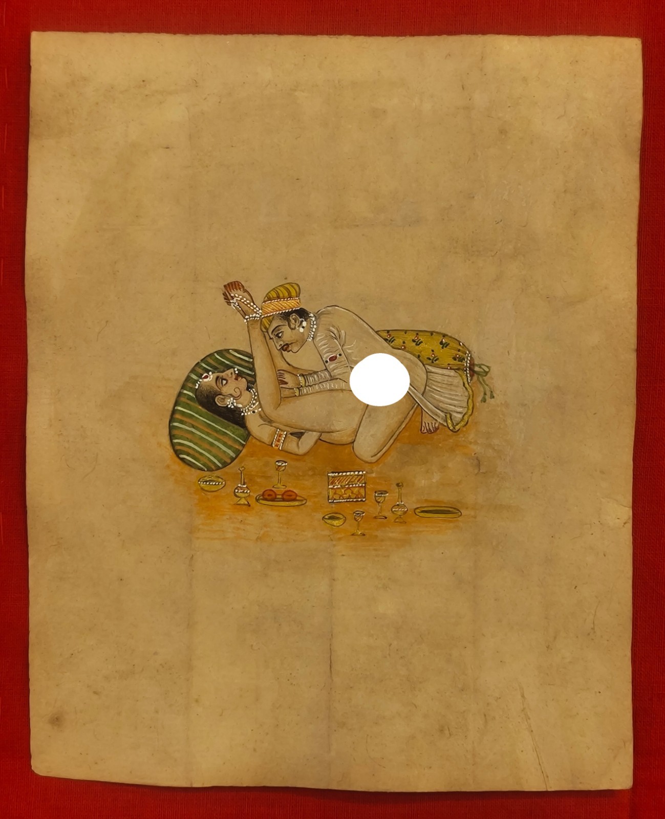 Royal Original King Queen Erotic Kamasutra Love Scene Handmade Miniature Art