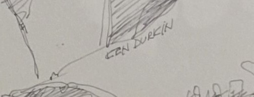 Ken Durkin Pen and Ink Drawing