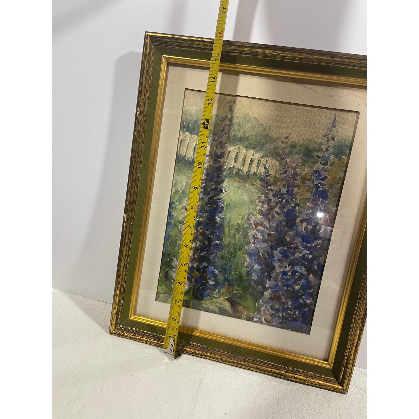 Original Signed Watercolor Landscape Impressionist Botanical Still Life Wall Art