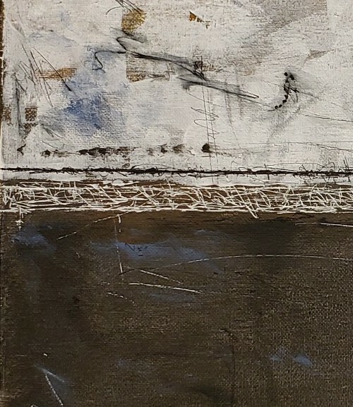 No.439 Original Abstract Modern Minimal Urban Textured Painting By K.A.Davis