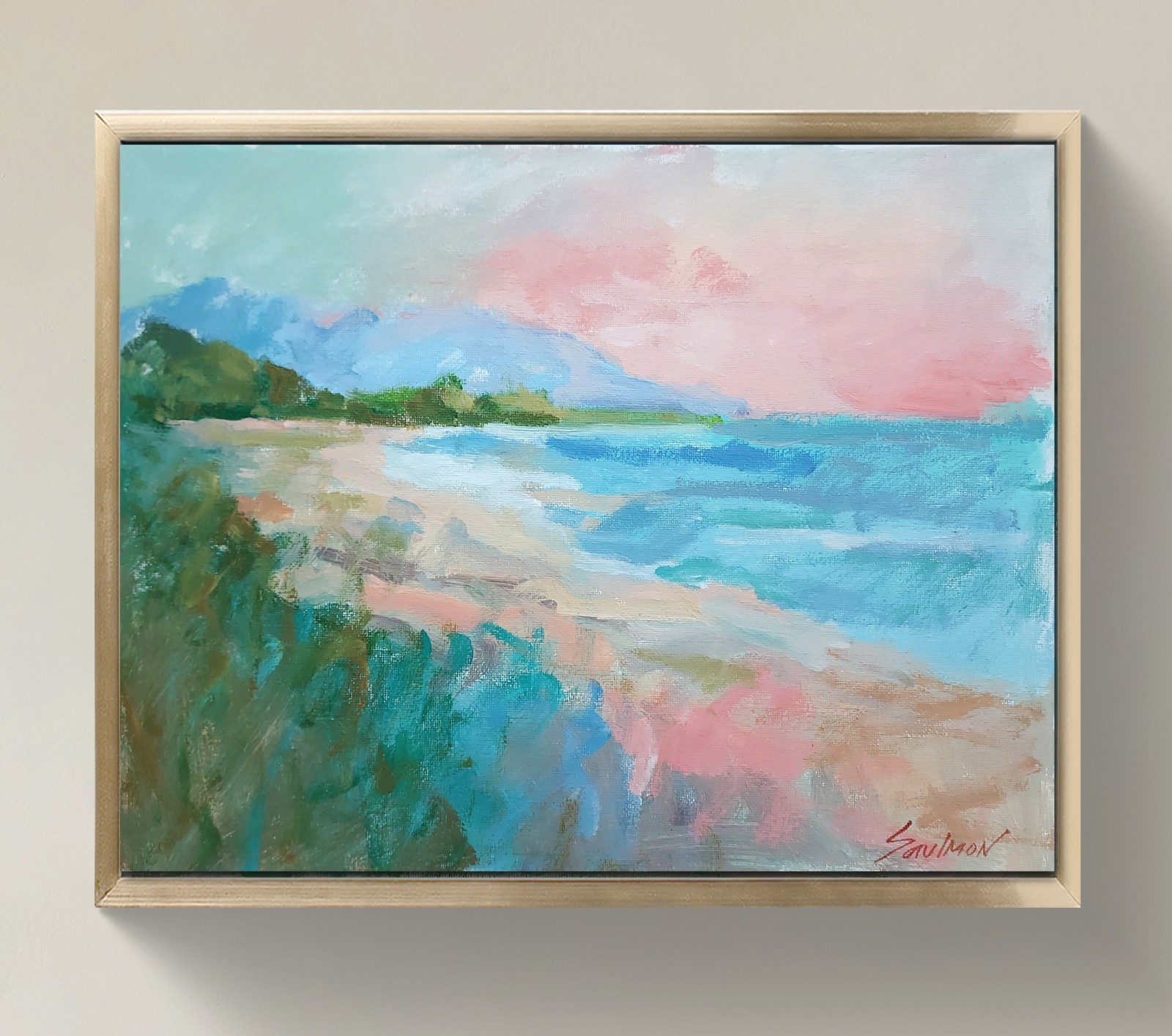 Original Impressionist Painting 14×11 inch on Canvas-Signed by Artist