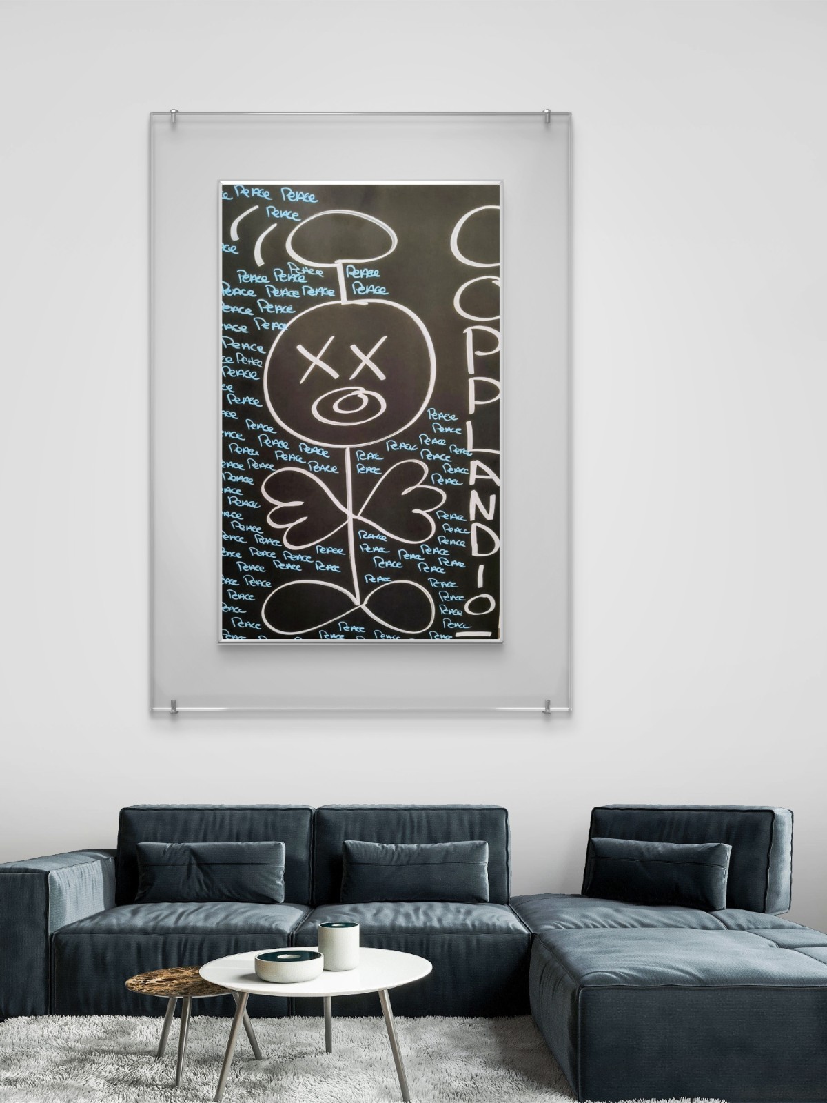 Trey Coppland, Peace People Abstract Acrylic, Painting, 20+30 in, 2026, Signed