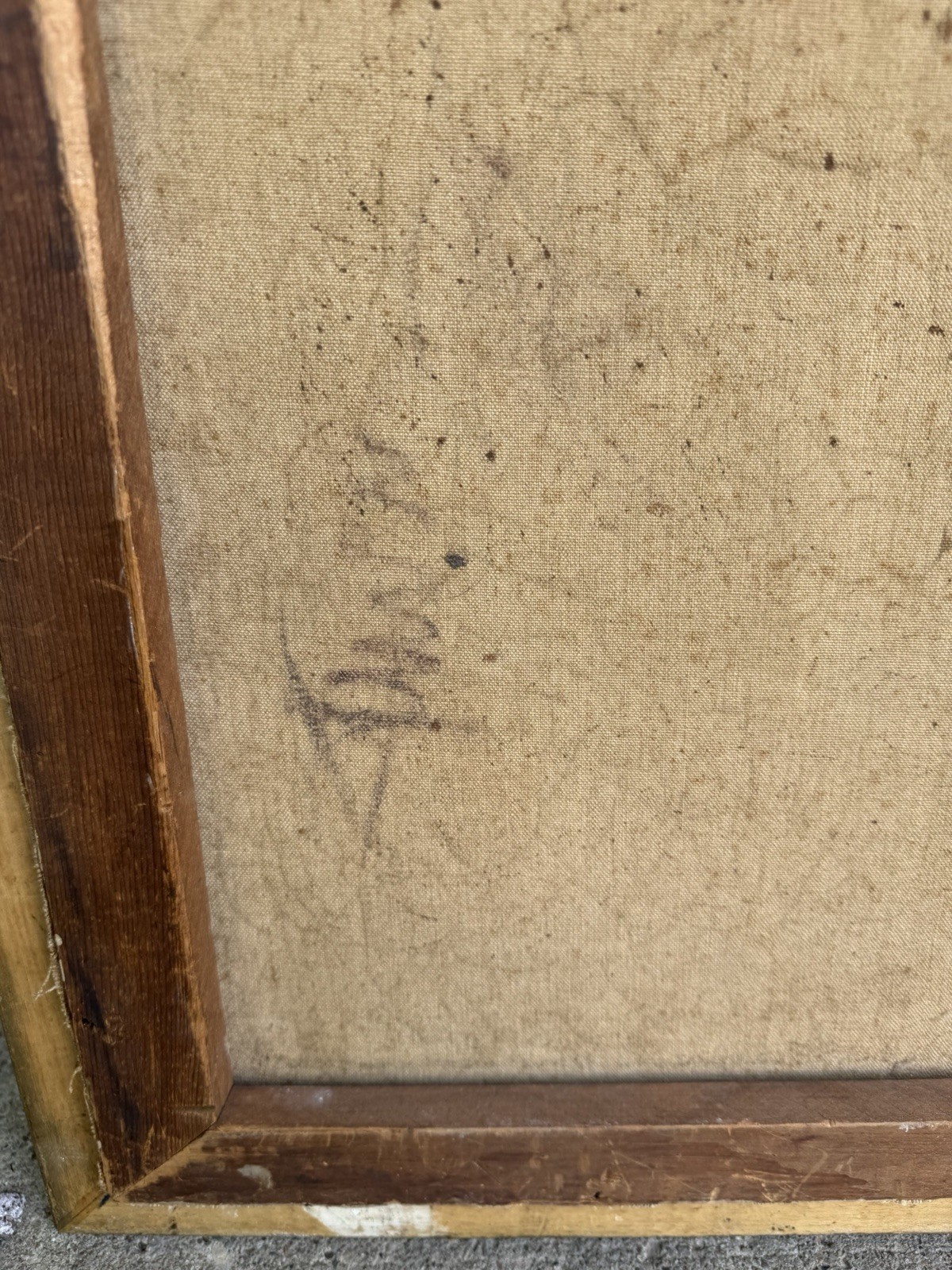 Nicely Executed Impressionist Oil Painting Turn Of The Century Signed On Back