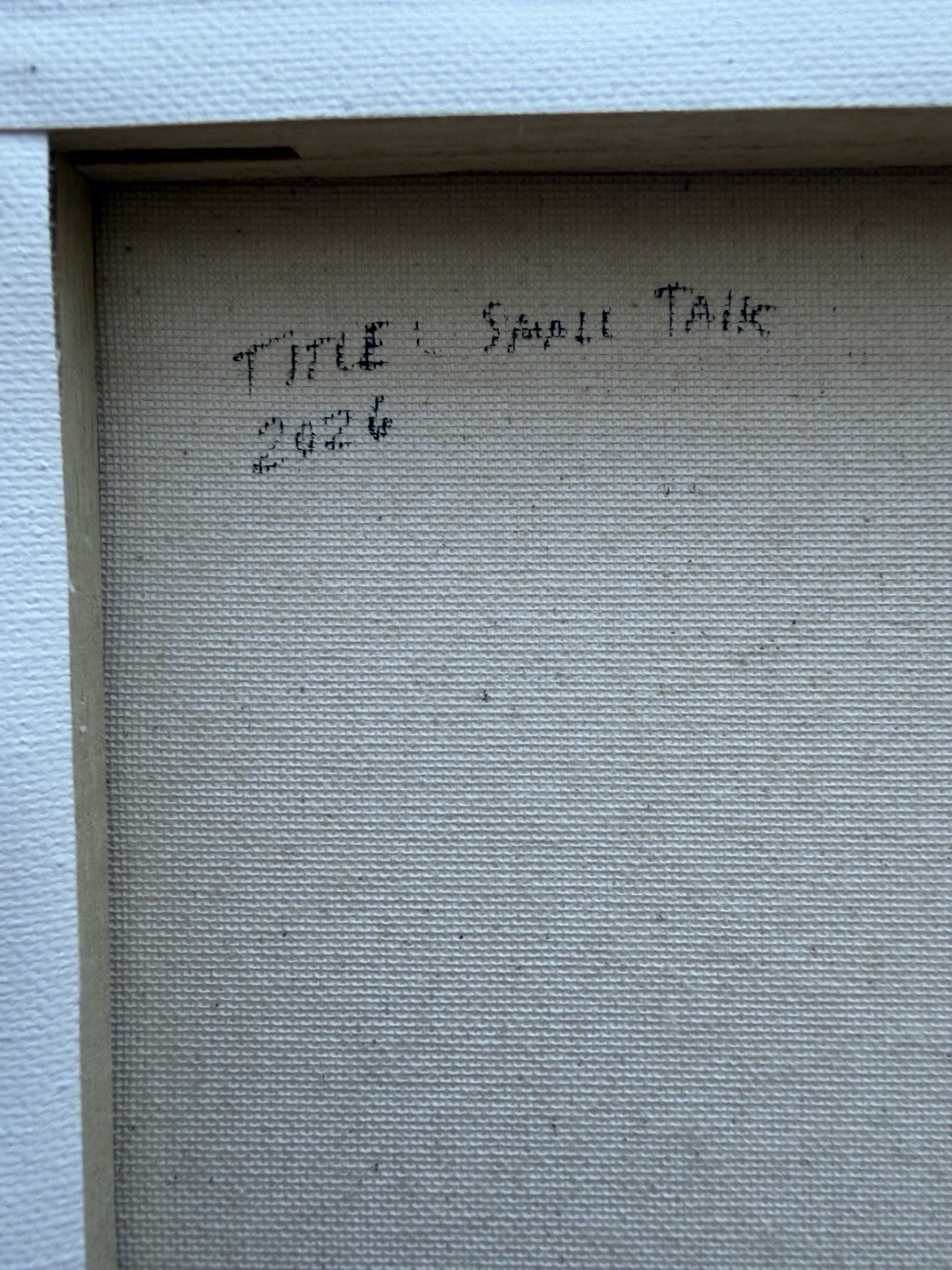 «Small Talk» Signed Original Acrylic Painting on Canvas Unframed (11×14)