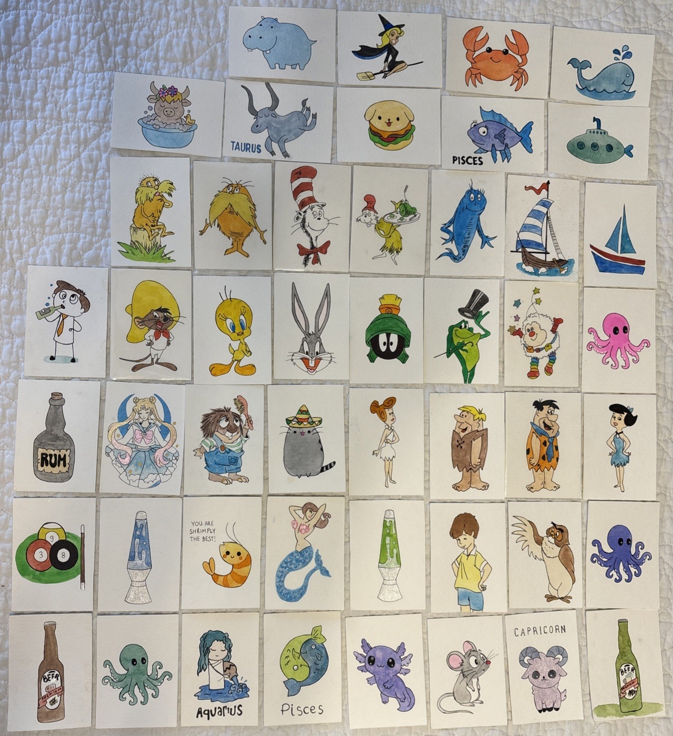 PICK ONE – Original Art ACEO Miniature Painting Watercolor ATC