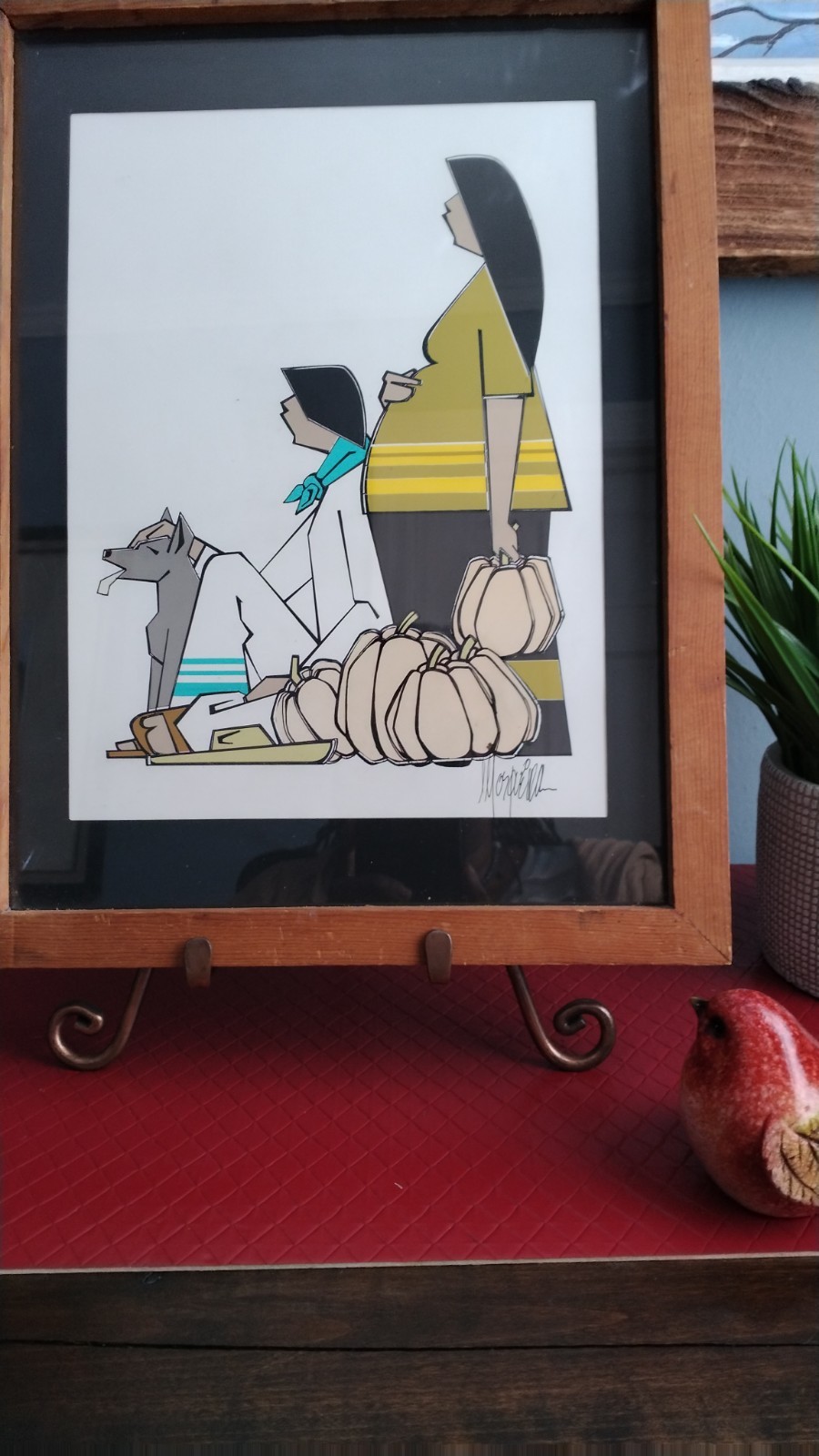 A Beautiful Original Vintage 1970 Painting Signed By The Artist