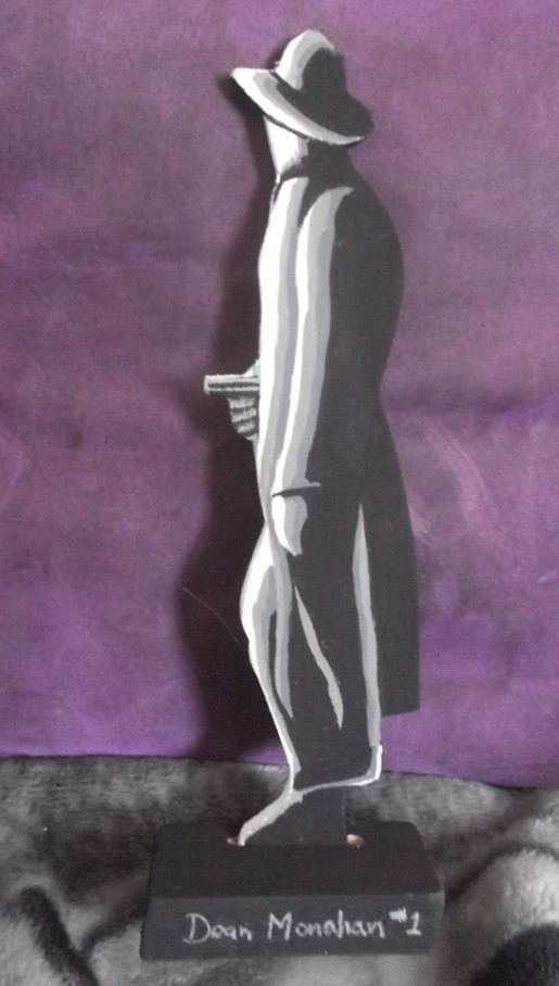 TWILIGHT ZONE ORIGINAL TV SHOW THE GRAVE ACRYLIC PAINTED FLAT WOOD FIGURE