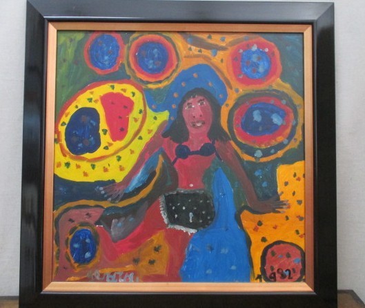 Gerard Fortune, Original Haitian Painting Signed by the Artist, 1982