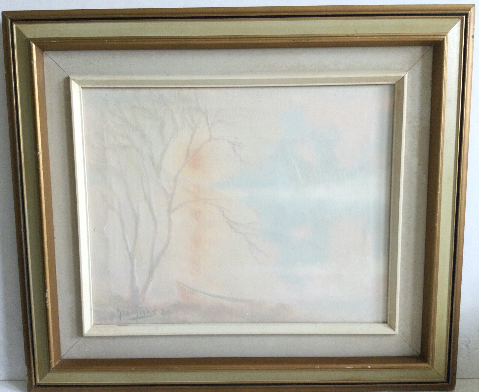 Gilles E. GINGRAS 1980 Canadian Large Oil Canvas Estate L11