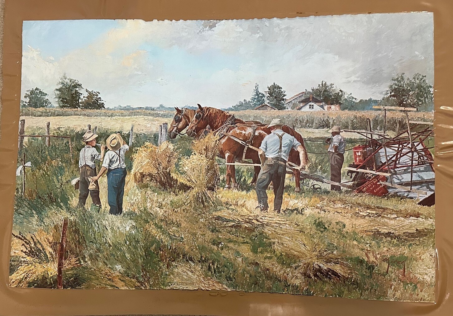 AUTHENTIC ARTAGRAPH OIL PAINTING»PAUSE THAT REFRESHES» KEIRSTEAD,SIGNED 104/1000