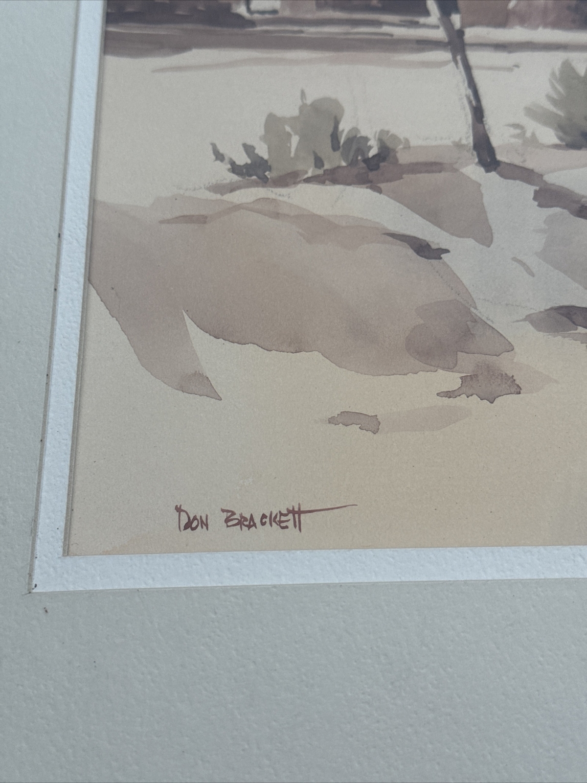 DON BRACKETT PAINTING NEW MEXICO NATIVE AMERICAN INDIAN LISTED FAMOUS EXHIBITED