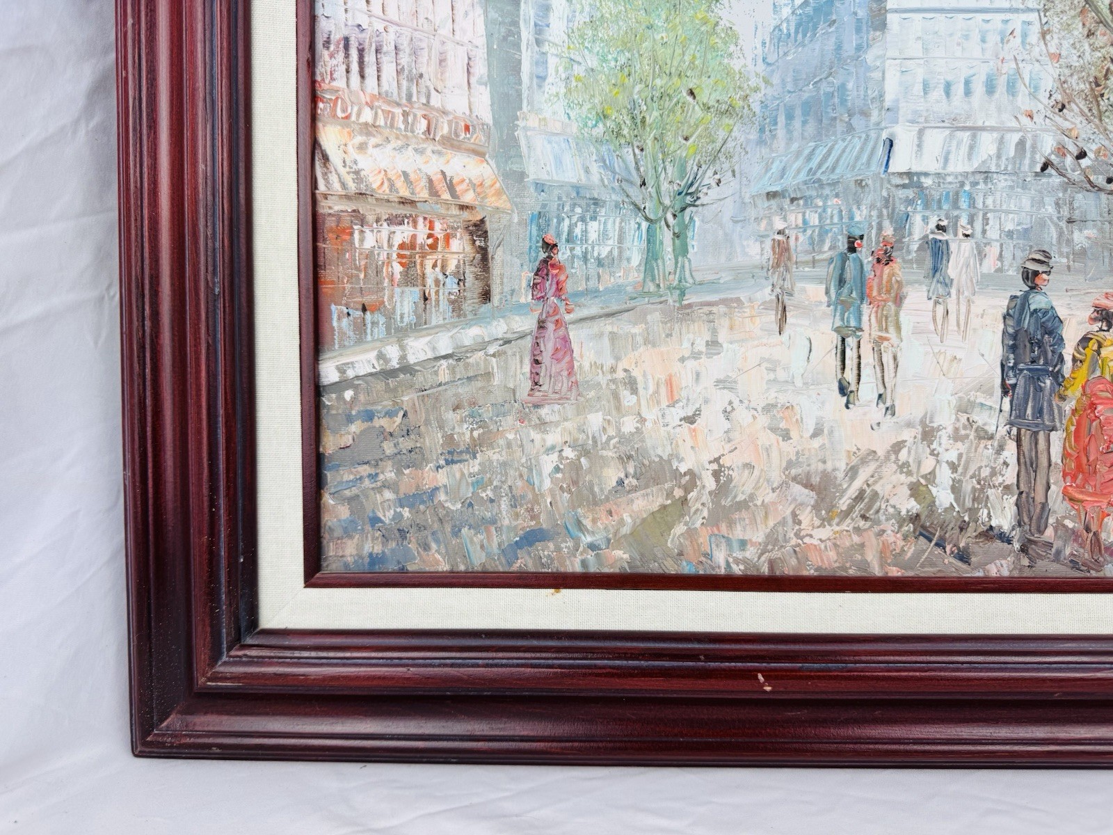 Caroline C. Burnett Original Impressionism Paris Oil Painting 24″x20″ on Canvas