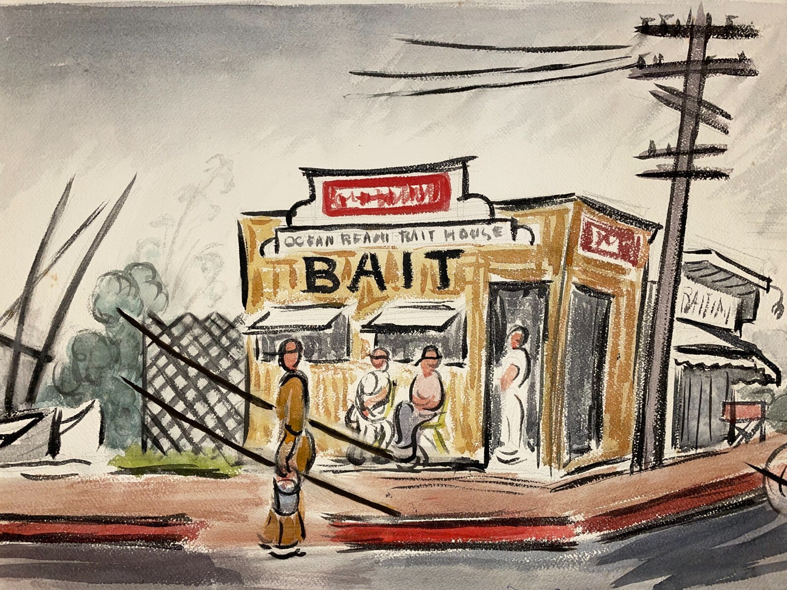 Elise Donaldson Woman Artist Illinois/ San Diego California Scene Watercolor Wow