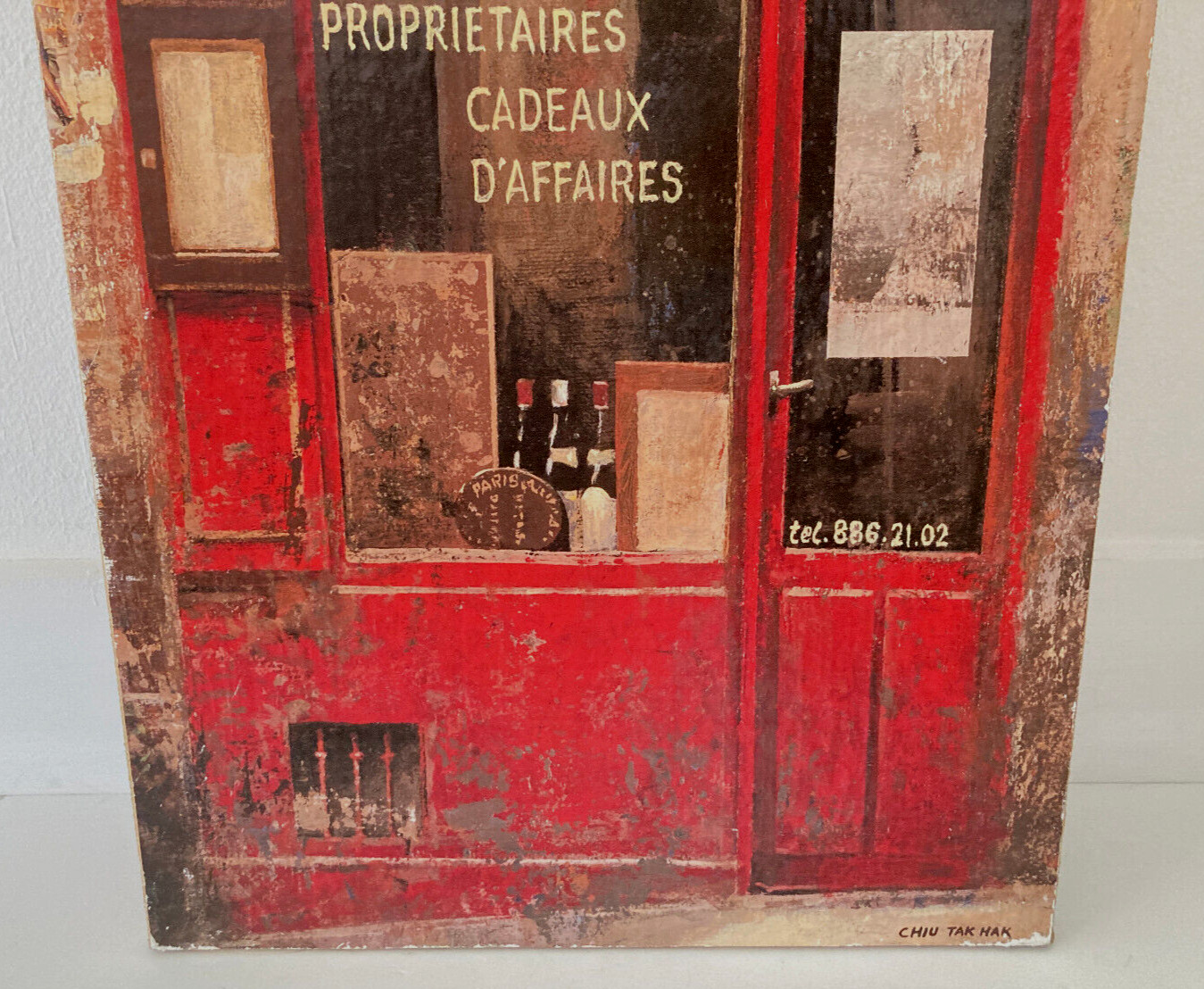 «Le Bouchons» & «Vins De Bourgogne» Lot 2 Large Canvas Wall Art by Chiu Tak Hak