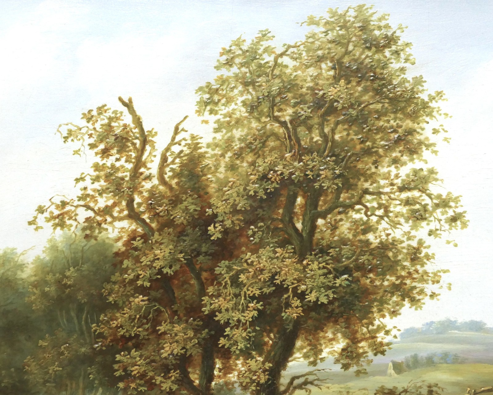 Johann Wilhelm Cordes Landscape Painting Oil on Oak 36.0 x 25.5 cm