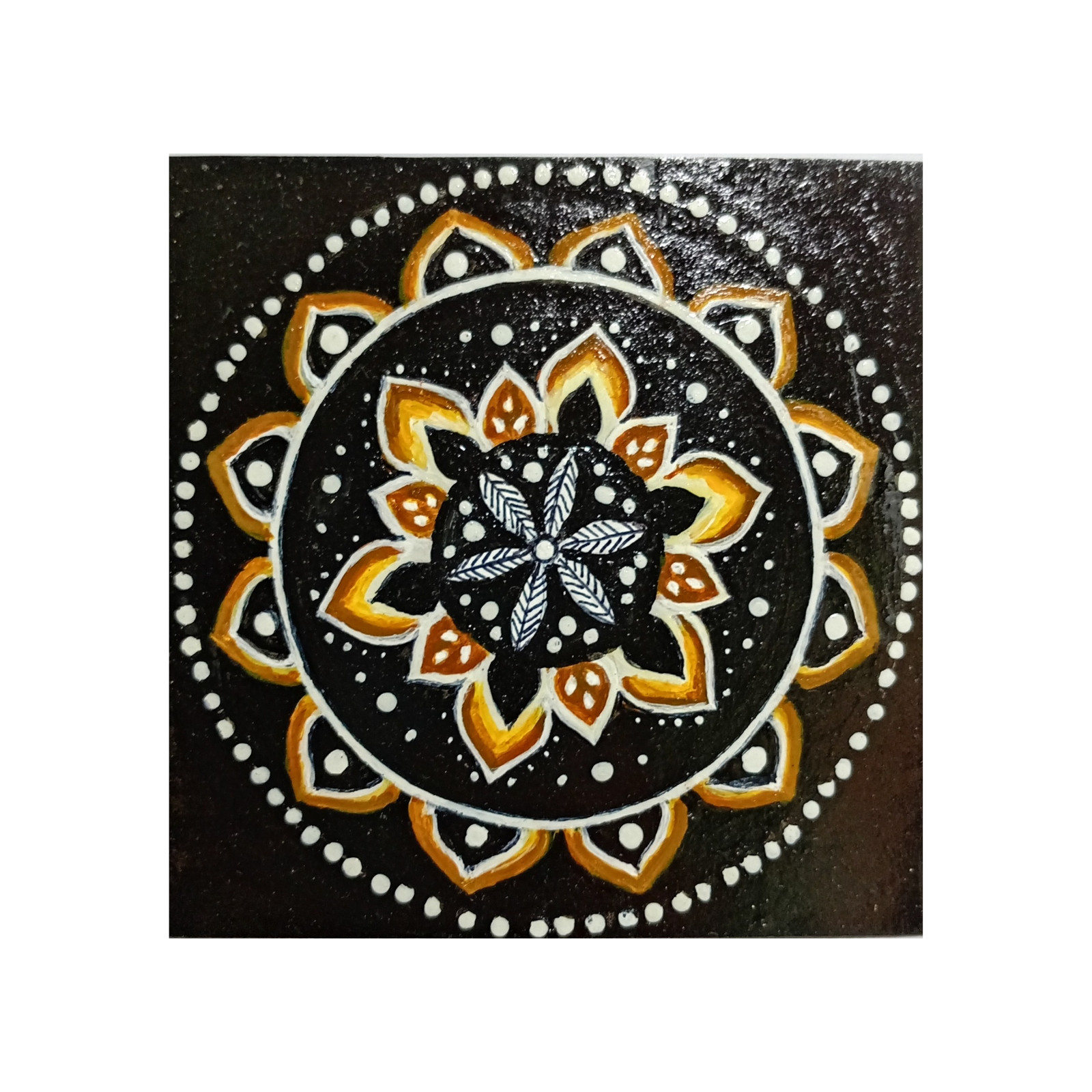 Original Handpainted Acrylic Mandala Painting Buddhist Meditation Zen Spiritual