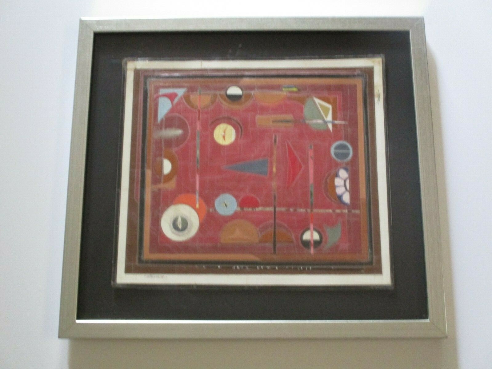 ROBERT CROSSON PAINTING COLLAGE ABSTRACT CUBIST CUBISM CONSTRUCTIVISM MODERNIST