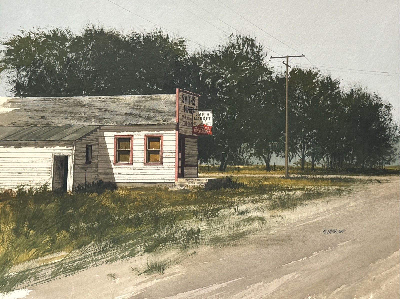 Mike Burns PAINTING AMERICAN LANDSCAPE REGIONALISM REALISM FAMOUS LISTED AWS