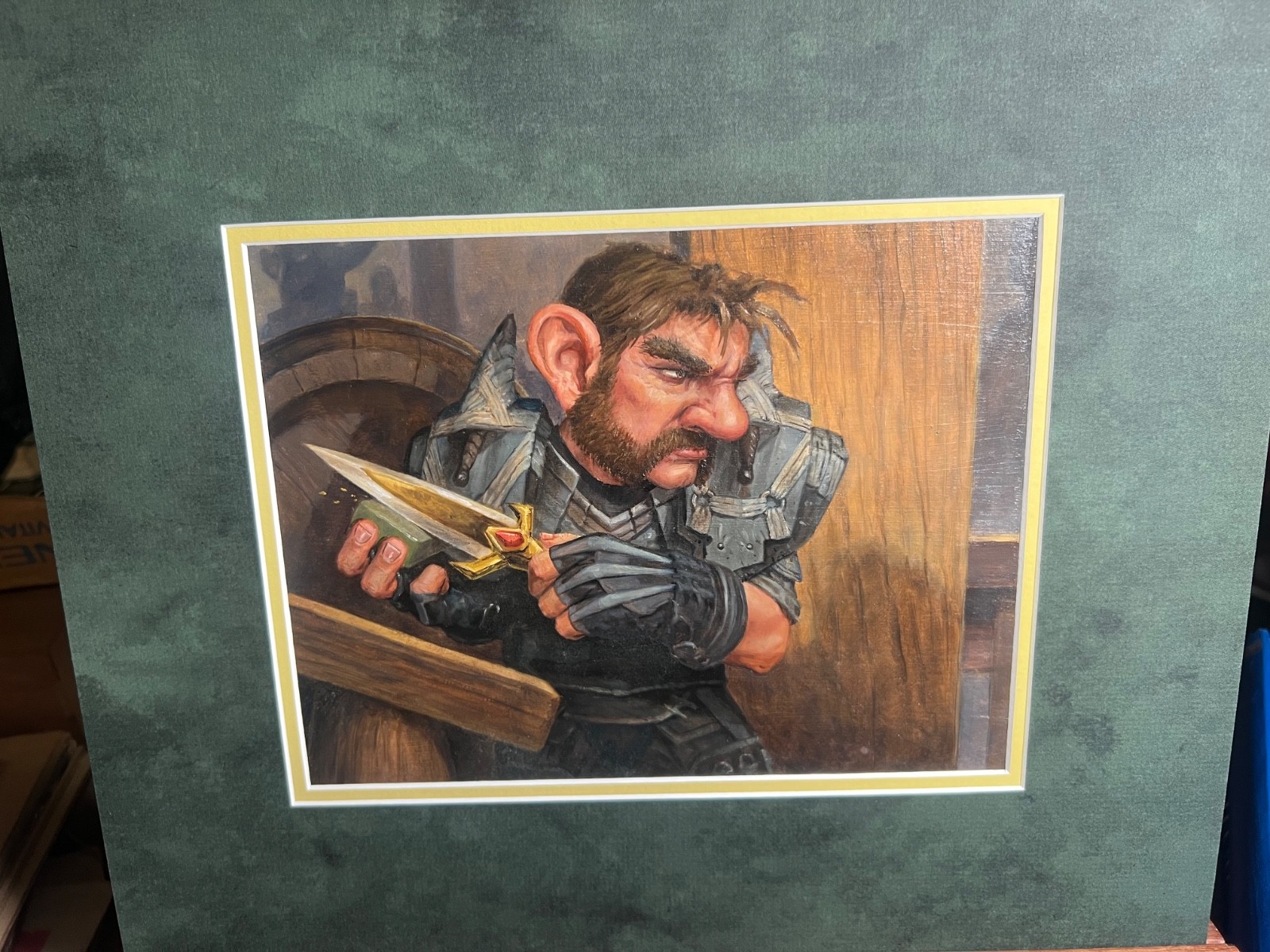 HTF Steven Belledin Original Oil Painting World Warcraft Gnome «Waldo the Decoy»