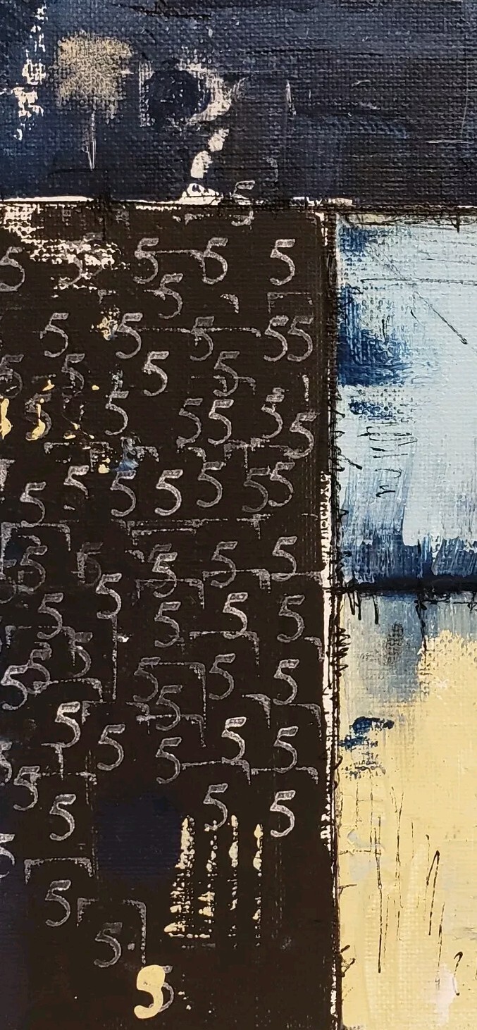 No.644 Original Abstract Modern Minimal Contemporary Painting By K.A.Davis