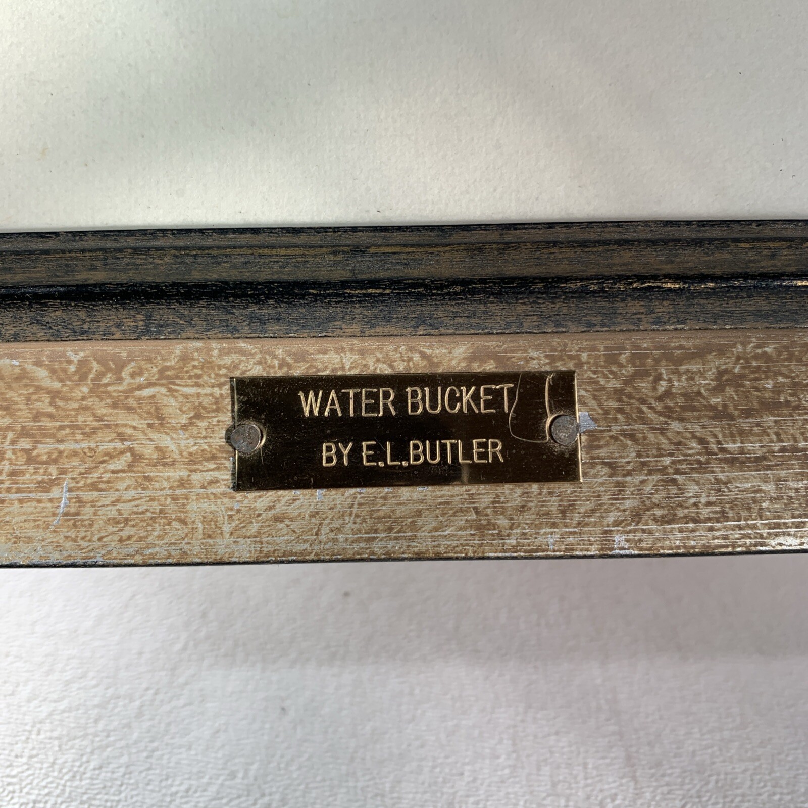 Vintage E.L. Butler Original Watercolor Art Painting “Water Bucket” Signed