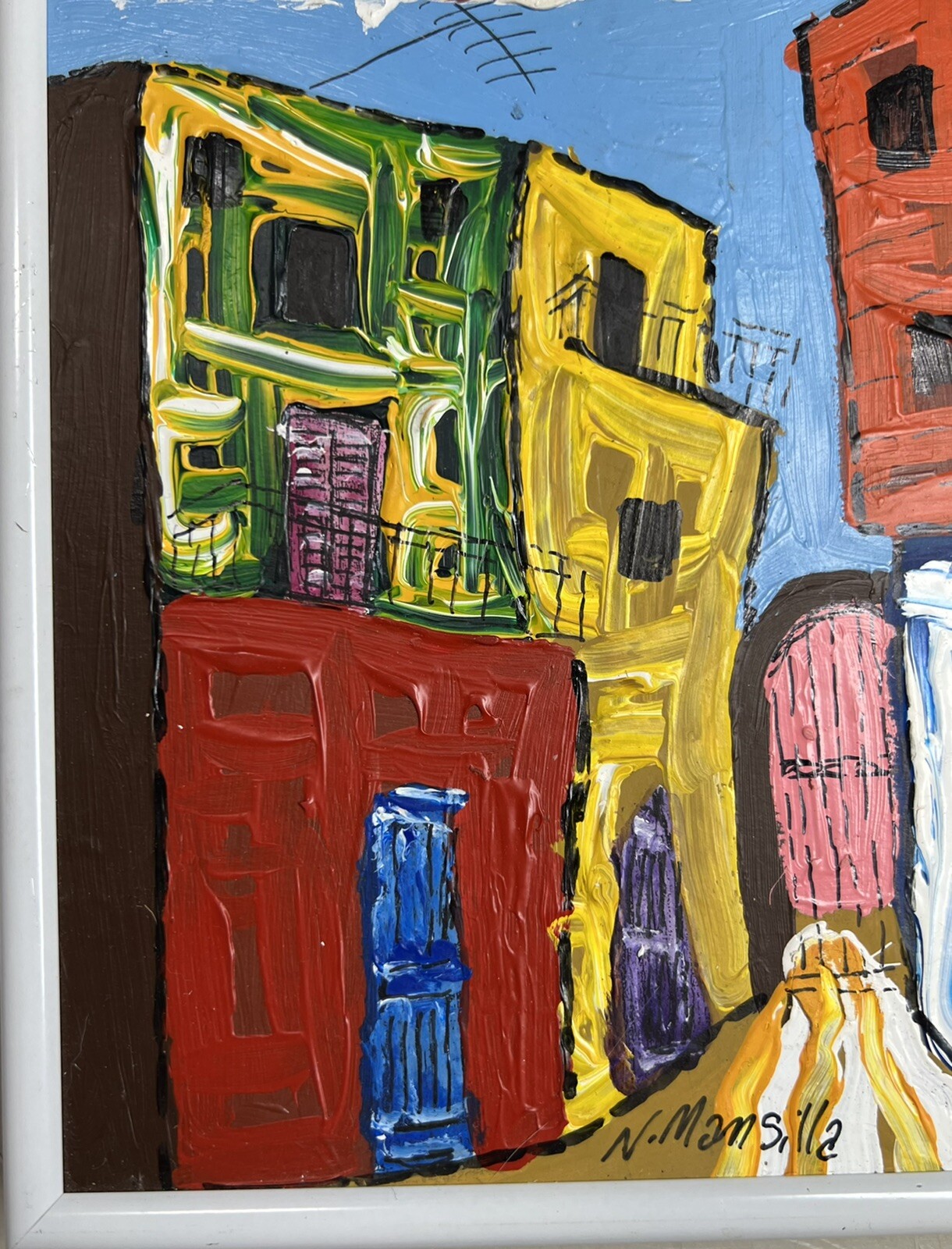 Norberto D Mansilla, Caminito, Buenos Aires, Argentina, Cityscapes Painting