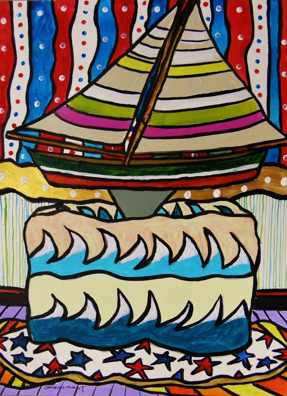 Oiginal Bakery Sketch Cake Food Watercolor Impressionist
