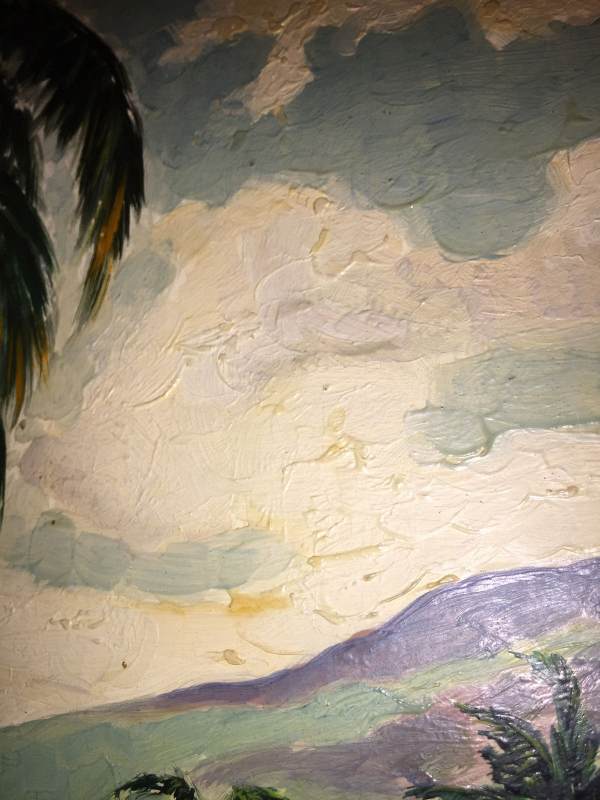 Lloyd Van Pitterson – RARE Vintage Original Oil Board Popular Jamaican Artist