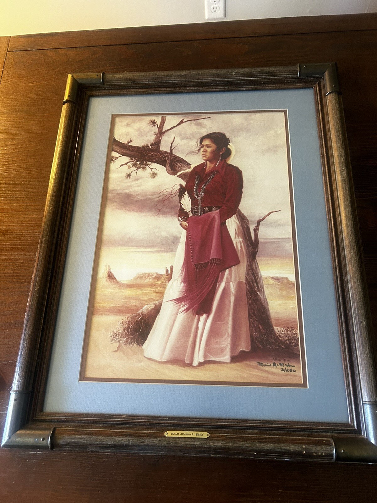 Pat McAllister Signed & Framed Print 21 1/2w X 27 1/2 L ..3/250 Dated 1983