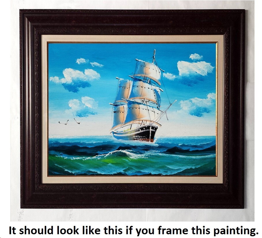 Clipper Ship – #5E-BBT-2, 8×10 , Hand painted Oil Painting on Canvas