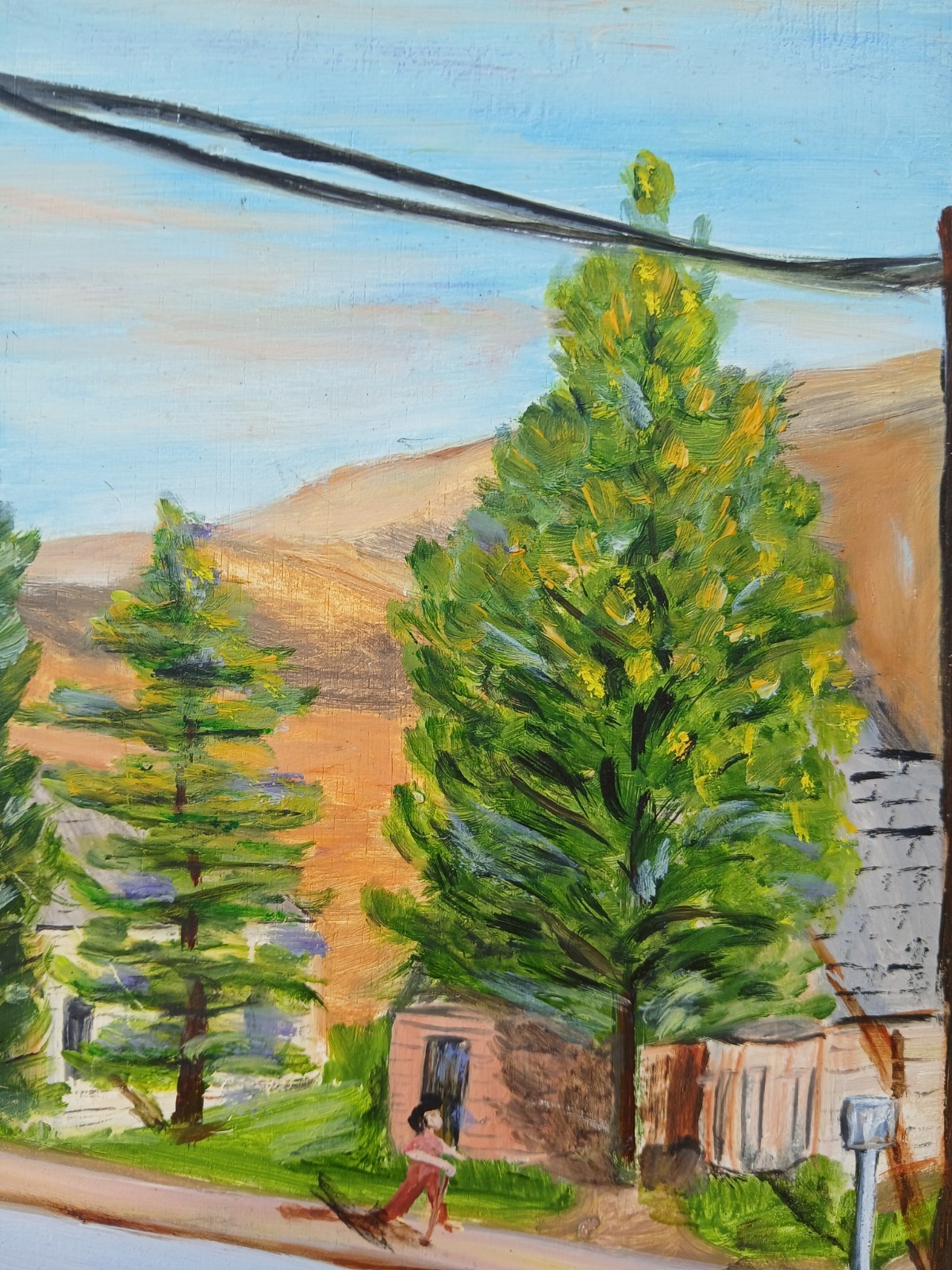 Andrew Carnegie Library, in Baker, Oregon, Painted by Lori, 2009, Well Framed
