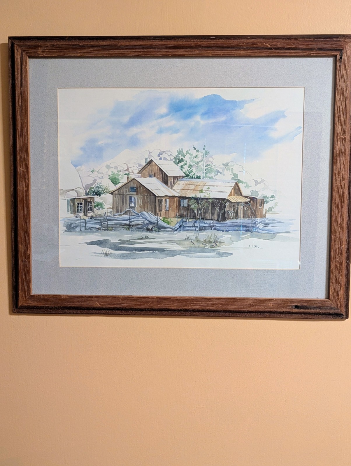 Original Painting Of The Historic Keyes Ranch In Joshua Tree