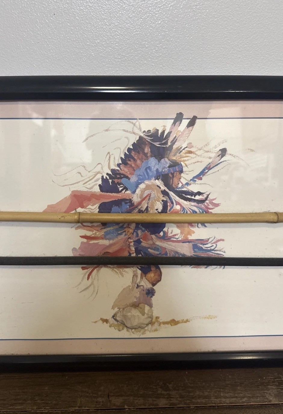 “Dancing Native American Indian” by Betty Jean Billups Arrows Arrowheads 37×13